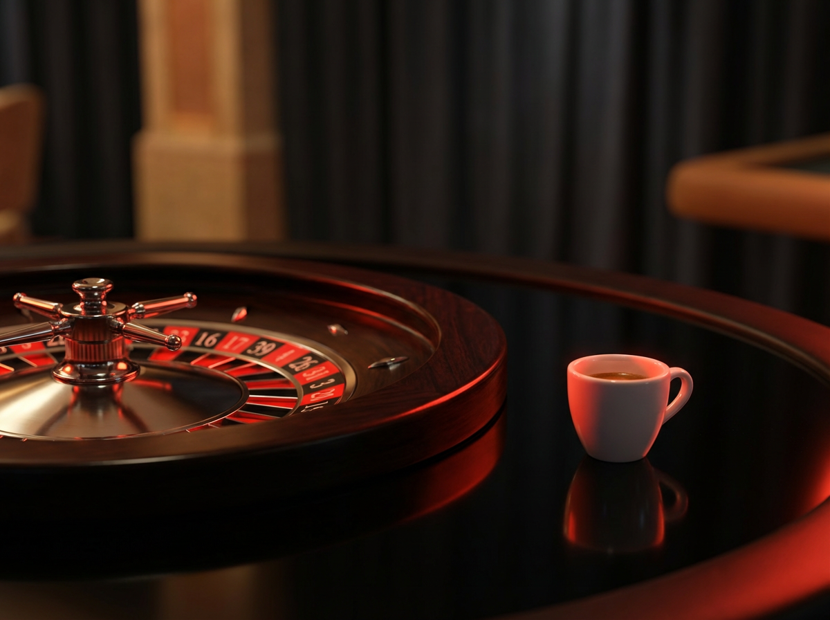 Ruleta y espresso - ambiente elegante